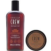 Daily Shampoo 250ml + Cera Pomade 85gr American Crew Men